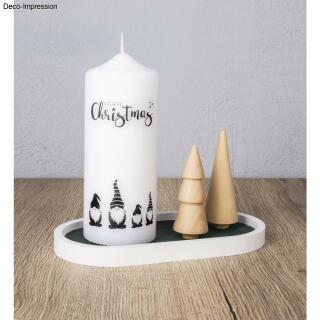 Transferfolie - Kerzentattoos Winter + Christmas, 2 Bogen