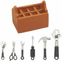 Miniatur - Werkzeugkoffer mit Werkzeug