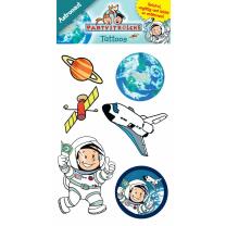 Weltall - Astronaut Flo - Tattoos, 1 Bogen