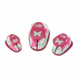Design-Stanzer - Motivlocher - Set Schmetterling Motiv 2, 3 Stück