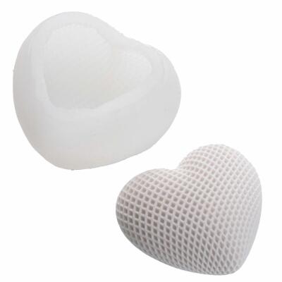 Silikonform -  Gießform Herz - Herz groß - 9,5 x 9,3 cm