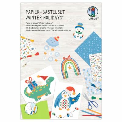 Papier-Bastelset "Winter Holidays"