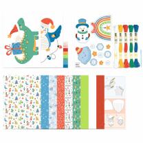 Papier-Bastelset "Winter Holidays"
