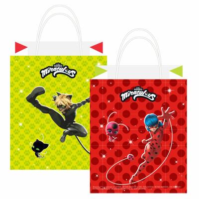 Partytüten Miraculous Ladybug - Design 2024, 8 Stück