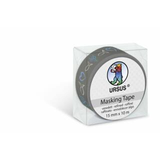 Ursus Masking Tape  "Religion" - Konfirmation grau blau silber 15 mm x 10 m (21)
