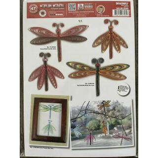 Quillingschablone/ Quillingboard Libelle (0132)