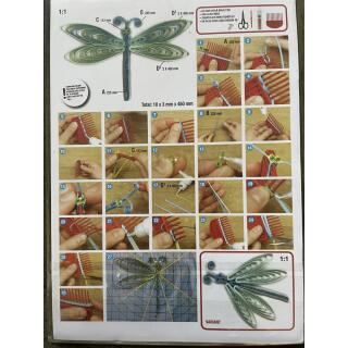 Quillingschablone/ Quillingboard Libelle (0132)