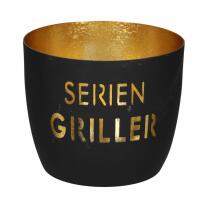 Windlicht Serien Griller schwarz/gold