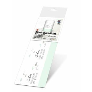 Mini Tischlicht mint -Schön, dass du mit mir feierst (163) - 5 Stück