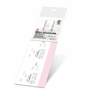 Mini Tischlicht rosa -Schön, dass du mit mir feierst (162) - 5 Stück