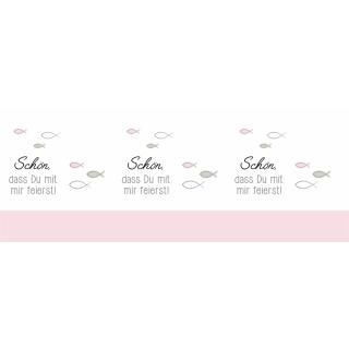 Mini Tischlicht rosa -Schön, dass du mit mir feierst (162) - 5 Stück