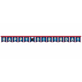 Zauberer Party - Girlande Happy Birthday
