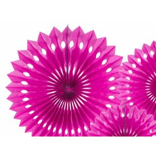 Rosetten aus Seidenpapier, 3 Stück -  dark pink