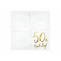 Servietten 50. Geburtstag