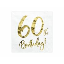 Servietten 60. Geburtstag