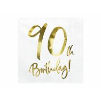 Servietten 90. Geburtstag