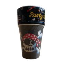 Pappbecher - Pirat Jolly Roger, 8 Stück