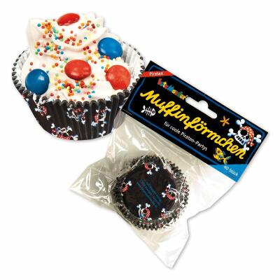 Muffinförmchen - Pirat Jolly Roger, 40 Stück