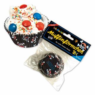 Muffinförmchen - Pirat Jolly Roger, 40 Stück