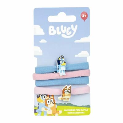 Bluey - Haargummis, 4 Stück