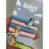 Bluey - Haargummis, 4 Stück