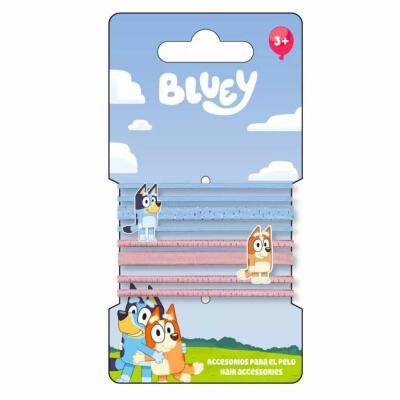 Bluey - Haargummis, 8 Stück