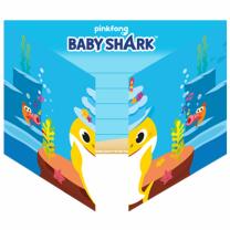 Baby Shark -  Einladungskarten, 8 Stück