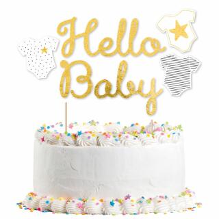 Kuchendekoration - Hello Baby