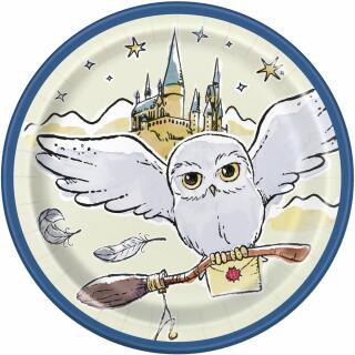 Harry Potter - Pappteller klein, 8 Stück