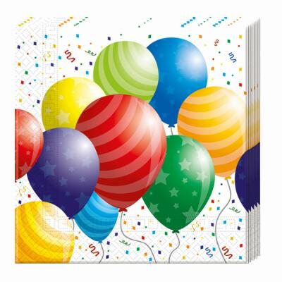 Servietten - Balloons Celebration,  20 Stück