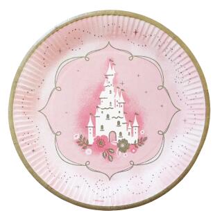 Pappteller Prinzessin - Princess for a day, 8 Stück