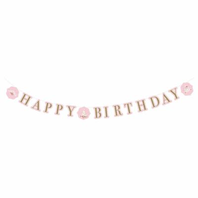 Girlande Happy Birthday Prinzessin - Princess for a day