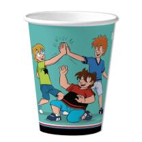 44-teiliges Party-Set - Drei Fragezeichen ??? Kids - Detektive - Teller Becher Servietten Trinkhalme für 8 Kinder