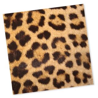 Servietten - Tierfell Leopard, 20 Stück