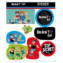 8-teiliges Aufkleber-Set - Sticker - Drei Fragezeichen...