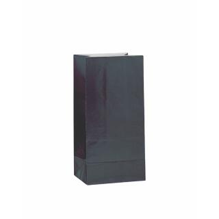 Papier - Partytüten schwarz, 12 Stück