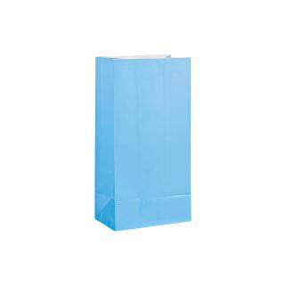 Papier - Partytüten hellblau, 12 Stück