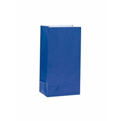 Papier - Partytüten blau, 12 Stück