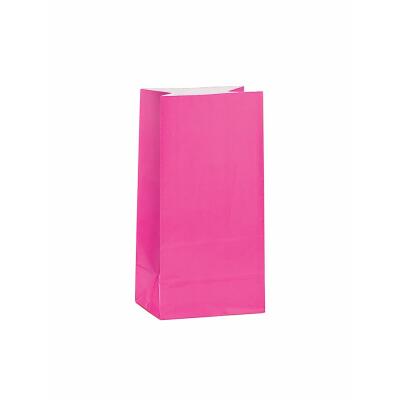 Papier - Partytüten pink, 12 Stück