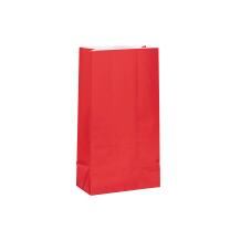 Papier - Partytüten rot, 12 Stück
