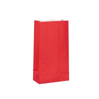 Papier - Partytüten rot, 12 Stück