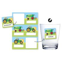 Traktor - Bauernhof - Namensaufkleber für...