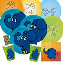52-teiliges Party-Set - Sendung mit dem Elefanten -...