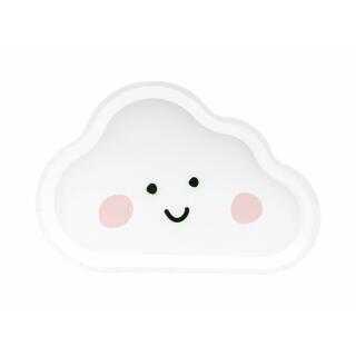 Pappteller - Wolke, 6 Stück