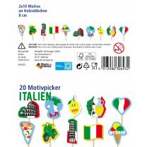 Italien - Party-Picker, 20 Stück