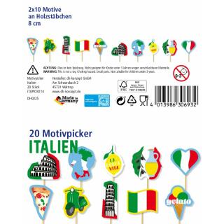 Italien - Party-Picker, 20 Stück