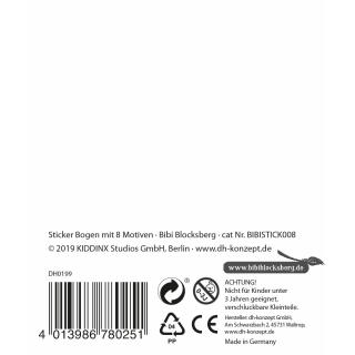 8-teiliges Aufkleber-Set - Sticker - Bibi Blocksberg