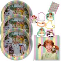 48-teiliges Party-Set - Pippi Langstrumpf - Teller...
