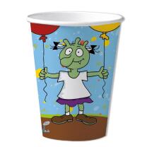 68-teiliges Party-Set - Die Olchis - Teller Becher Servietten Trinkhalme für 16 Kinder