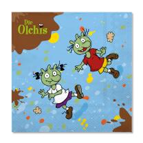 68-teiliges Party-Set - Die Olchis - Teller Becher Servietten Trinkhalme für 16 Kinder